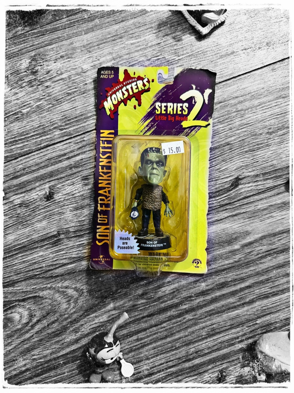 Monsters Series 2 Son of Frankenstein Little Big Head Figure - Green